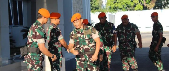 Halal Bihalal Sekaligus Apel Pasukan Dipimpin Komandan Resimen Arhanud 1 Pasgat