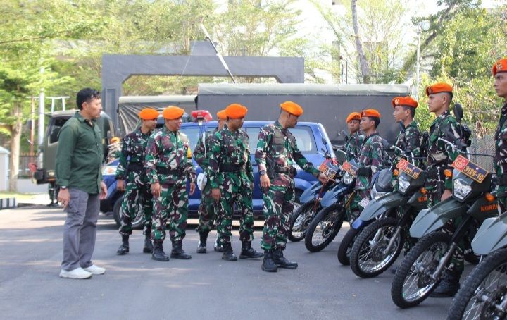 Komandan Resimen Arhanud 1 Pasgat Pimpin Apel Khusus Dalam Rangka Siaga 1