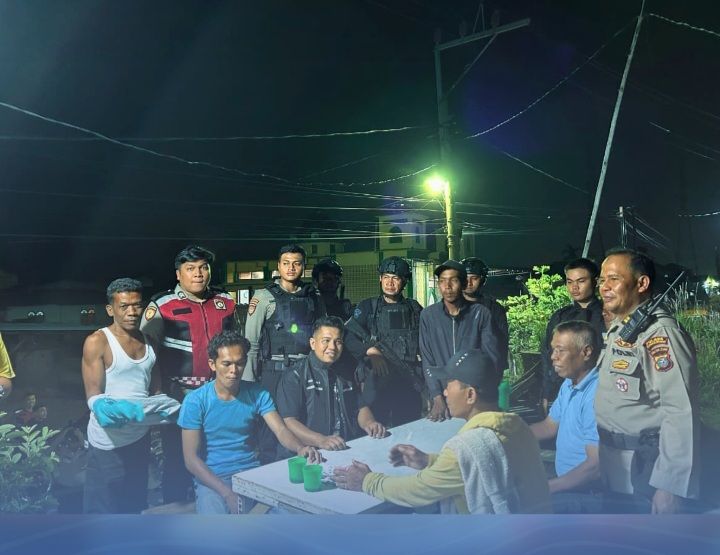 Patroli Skala Besar KRYD, Batalyon A Pelopor Satuan Brimob Polda Sumut Hadir Jaga Kondusifitas Belawan