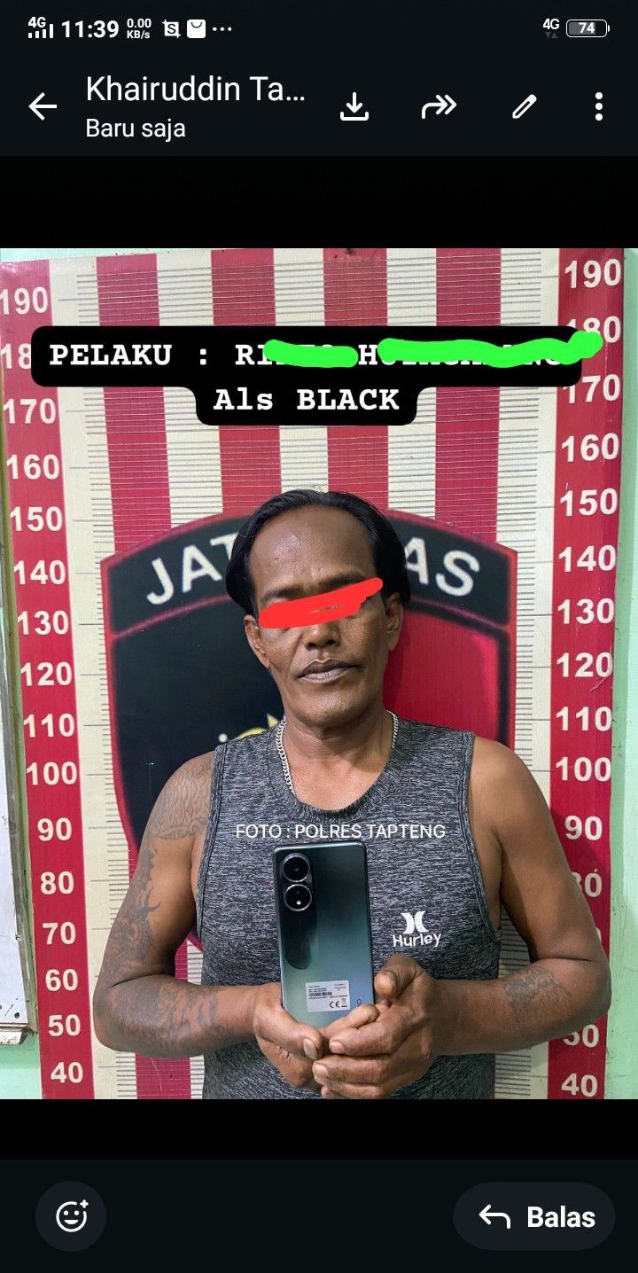 Polres Tapanuli Tengah Ringkus Residivis Pencuri Ponsel, Beraksi di Dua Lokasi Berbeda