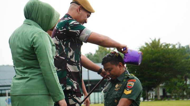 32 Prajurit Yonarhanud 11/WBY Naik Pangkat Periode 1 April, Ini Pesan Danyon Arhanud 11/WBY