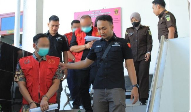 4 Tersangka Ditahan Kejari Belawan, Korupsi Peningkatan Jalur KA Tahun 2022-2023