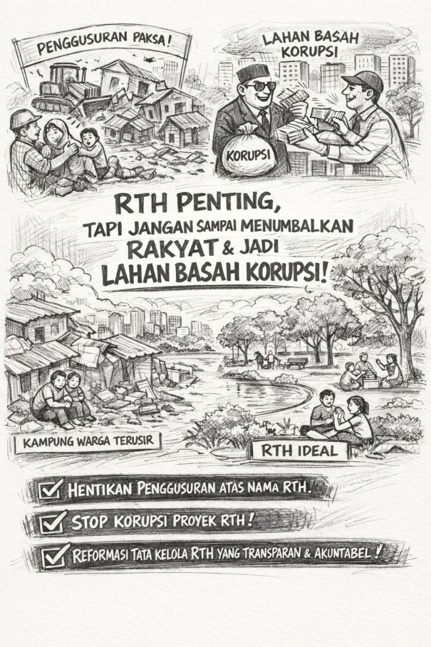 RTH Penting, Tetapi Jangan Sampai Menumbalkan Rakyat dan Jadi Lahan Basah Korupsi