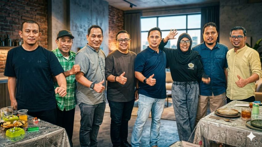 Halalbihalal Pererat Silaturahmi di Trabas Coffee Arabica Medan