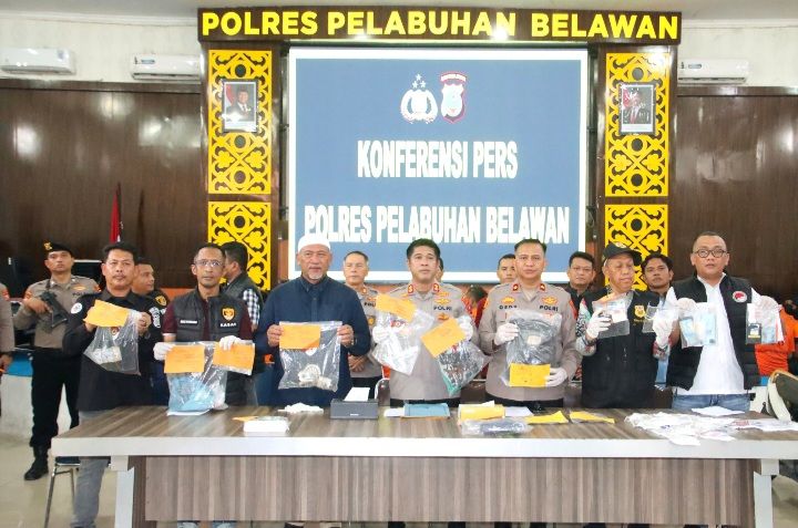 Empat Bulan, 320 Kasus Dibongkar: Polres Belawan Sikat Narkoba dan Kejahatan Jalanan