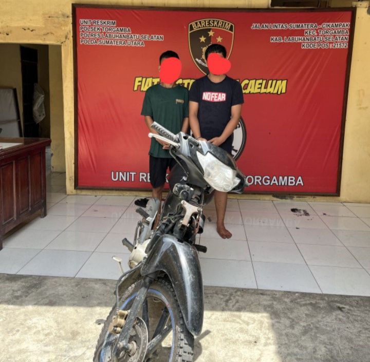 Polsek Torgamba Ungkap Pencurian di SPBU Pinang Awan, Dua Pelaku Diamankan, Uang Rp20 Juta Milik Sopir Raib