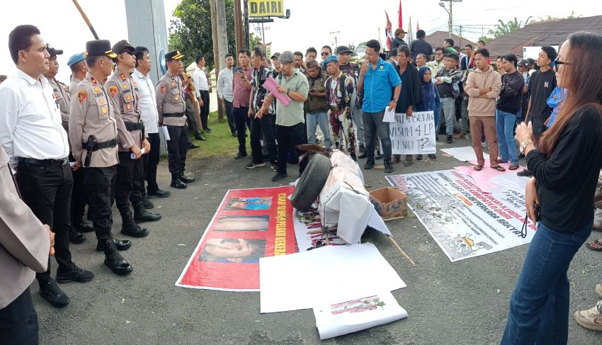 7 Organisasi Nasional turun menyampaikan Aspirasi dan Keresahan Terhadap Kinerja Polres Dairi