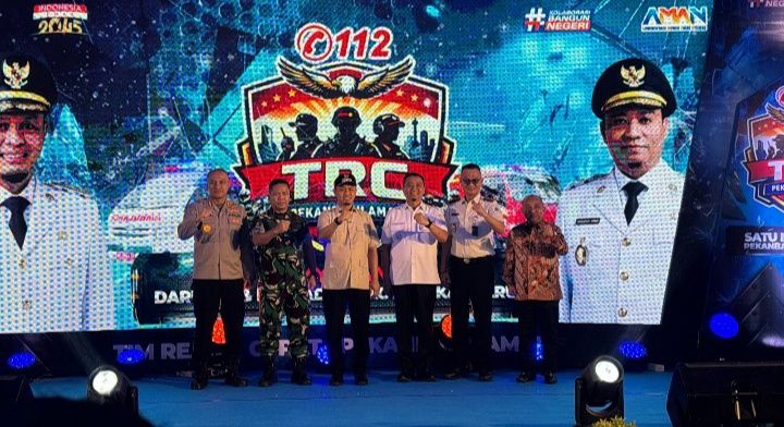 Hadiri Launching TRC 112 Pekanbaru Aman, Kepala Lapas Pekanbaru Perkuat Pembinaan Warga Binaan Lewat MoU dengan Wako Pekanbaru
