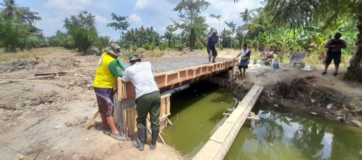 Ini Dia Progres TMMD 128 Kodim 0203/Langkat di Desa Pasar Rawa