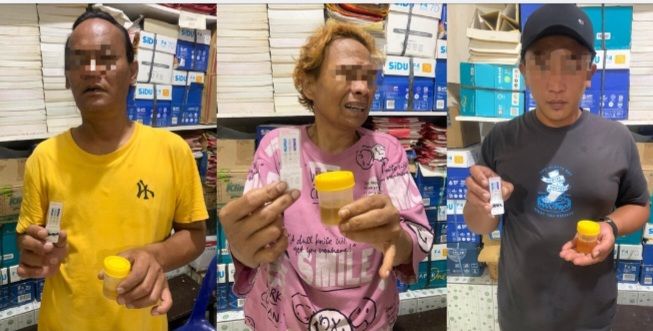 Polsek Siantar Barat Amankan Tiga Orang Positif Pengguna Sabu di Jalan Jintar Saragih