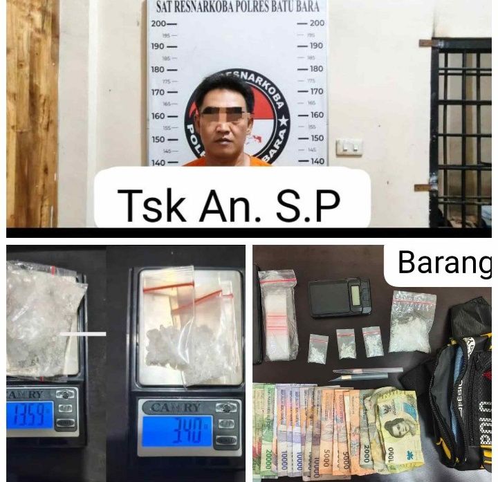 Polres Batu Bara Ungkap Peredaran Sabu di Sei Balai, Sita 16,99 Gram dari Tersangka