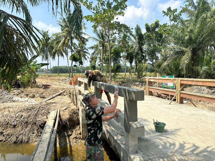 20 Sasaran Fisik Dikerjakan Satgas TMMD 128 Kodim 0203/Langkat