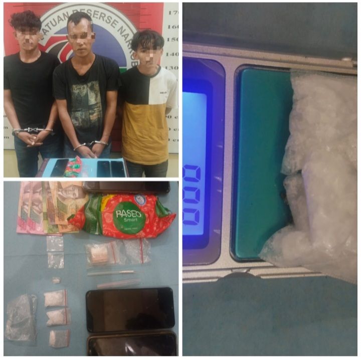 Satresnarkoba Polres Palas Ungkap Kasus Sabu, Amankan 4 Orang Dan Barang Buktinya