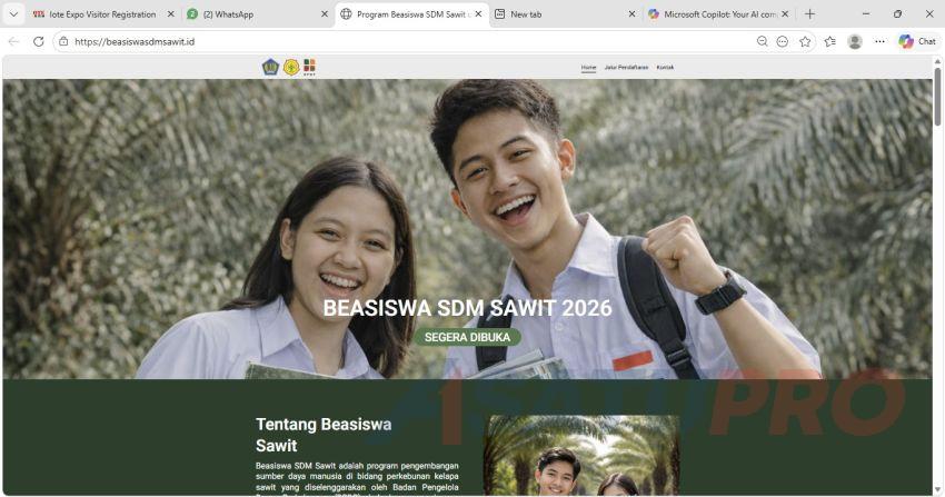 Kembangkan SDM, PT LAT Trisakti Siapkan Magang bagi Penerima Beasiswa Sawit