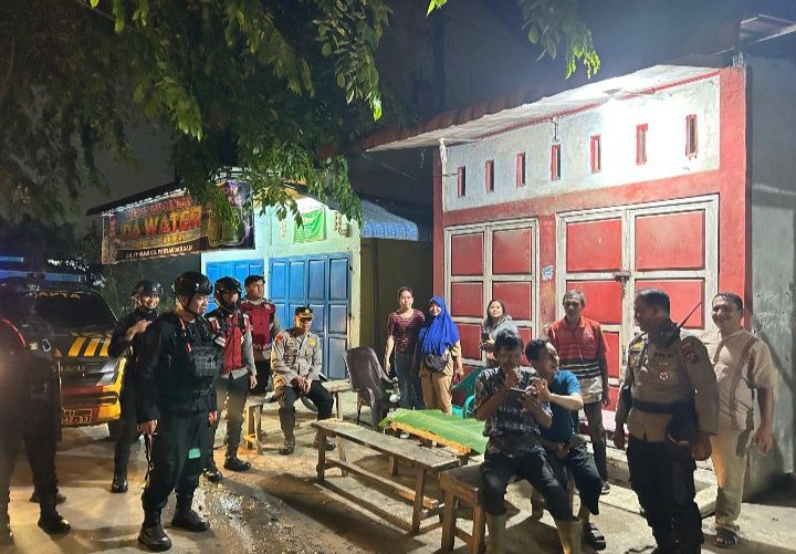 Brimob Polda Sumut Perkuat Patroli Skala Besar di Belawan, Situasi Kamtibmas Kondusif