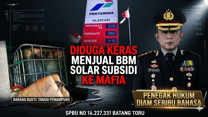 SPBU No. 14.227.331 Batang Toru "Diduga Keras Menjual BBM Solar Subsidi Ke Mafia" Penegak Hukum Diam Seribu Bahasa