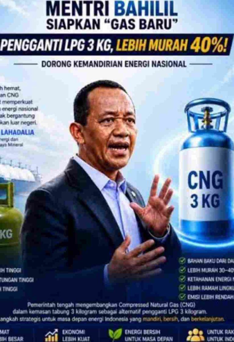 Pemerintah Gaspol Ganti LPG 3 Kg dengan CNG, Impor Ditekan, Subsidi Lebih Hemat