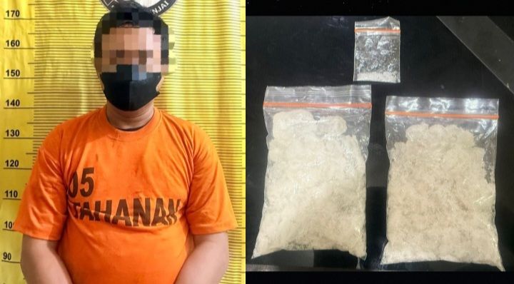 Pria di Binjai Ditangkap Usai Kejar-Kejaran Dengan Polisi, 202 Gram Sabu Disita