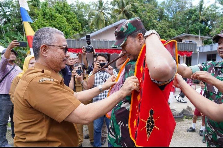 Pangdam I/BB Tinjau Pembangunan RTLH di Desa Hilisebua, Warga Sambut Antusias