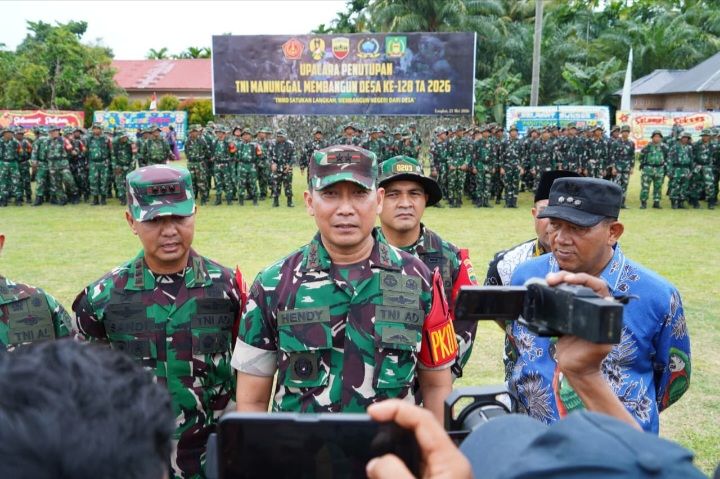 Pangdam I/BB Ucapkan Terimakasih Kepada Media Online Yang Aktif Publikasikan Kegiatan TMMD 128 Kodim 0203/Langkat Setiap Hari