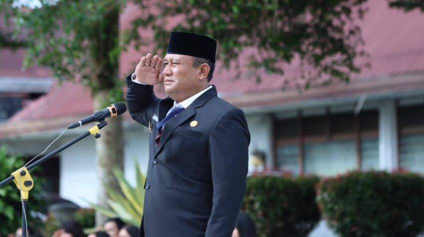 Inspektur Upacara Harkitnas ke-118, Wakil Bupati Sampaikan Progres Program Prioritas Pemkab Dairi