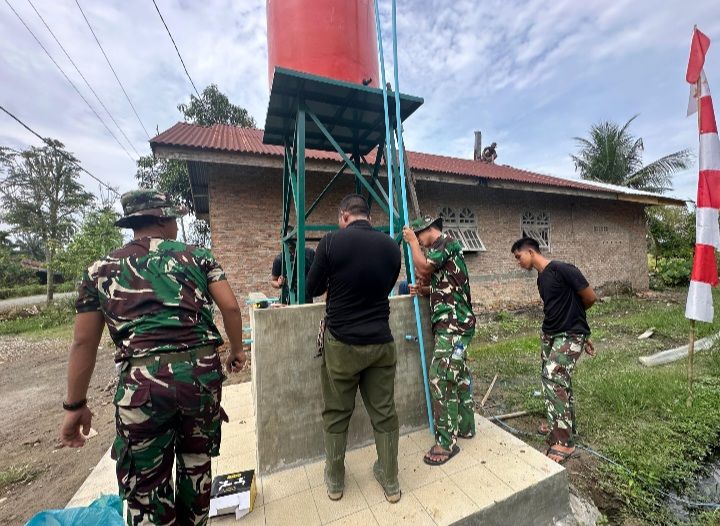 Air Mulai Ditampung: Tandon Berdiri, Harapan Warga Pasar Rawa Kian Nyata