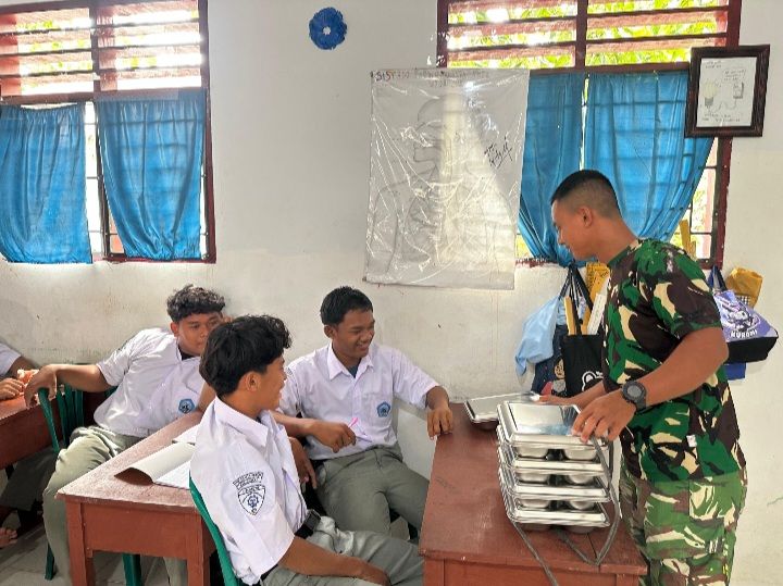 Dukung Program Presiden Prabowo, Satgas Bantu Menyalurkan MBG ke SMK Swasta Gebang
