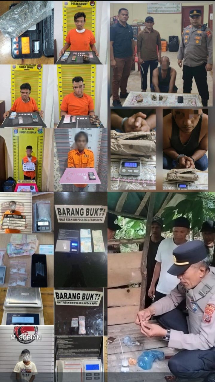 Sehari, Polda Sumut Ungkap 23 Kasus Narkoba dan Amankan 26 Tersangka