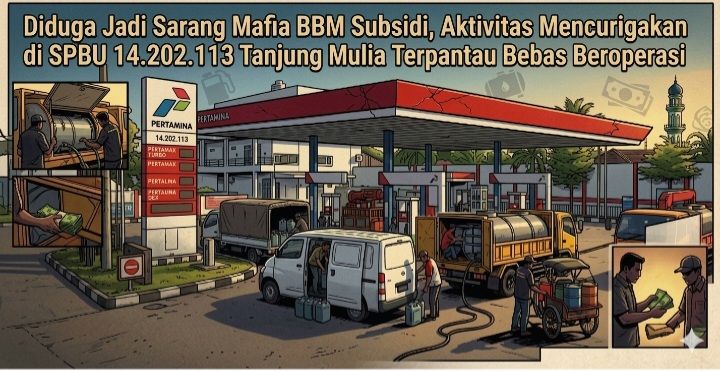 Dugaan Penyalahgunaan BBM Subsidi di SPBU 14.202.113 Tanjung Mulia Jadi Sorotan Publik, Kinerja APH Dipertanyakan
