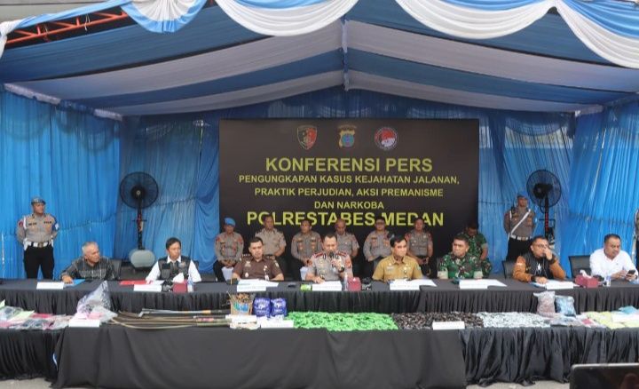 Polrestabes Medan Gulung 290 Pelaku Kejahatan, 19 Diterjang Timah Panas