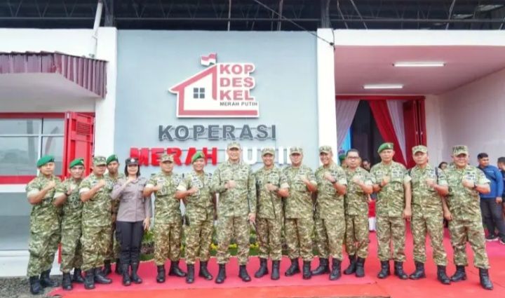 Pangdam I/BB Ikuti Vidcon Launching 1.061 KDKMP oleh Presiden Republik Indonesia