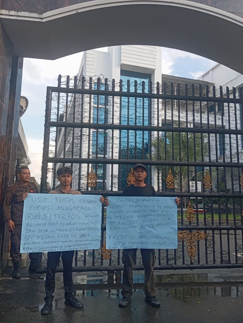 GERAM Desak Kejatisu Usut Dugaan Kejanggalan Anggaran Outsourcing Kantor Camat Medan Kota