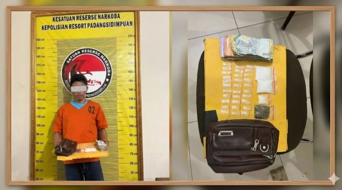 Kapolsek Batunadua Polres Padangsidimpuan Tangkap PL als Uli bersama barang bukti 2 Plastik Berisi Sabu