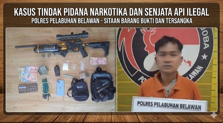 Polres Pelabuhan Belawan Tangkap Pengedar Sabu di Bagan Deli