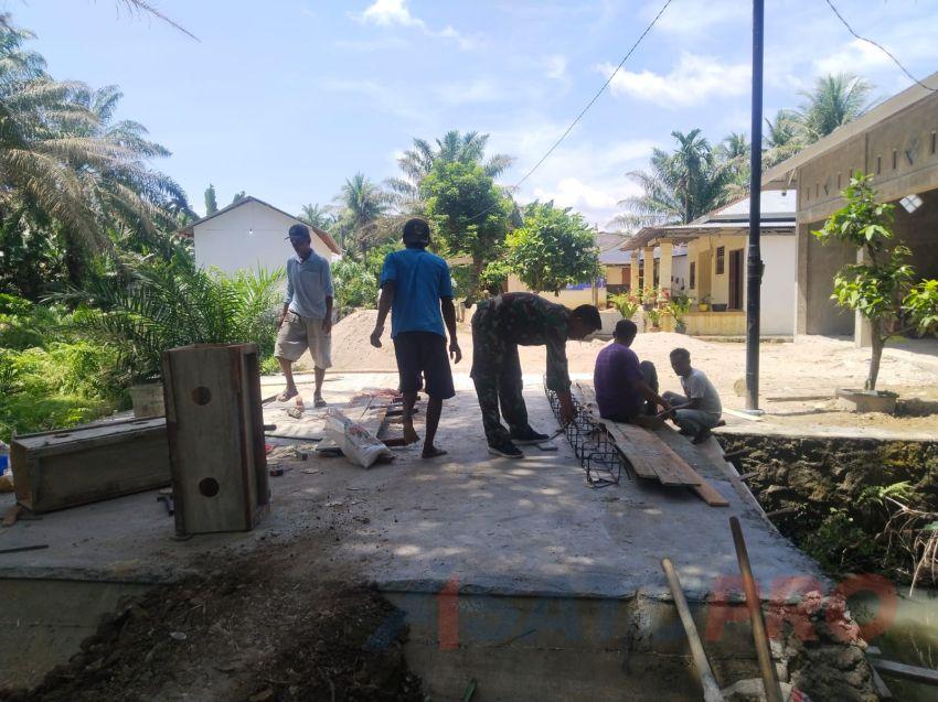 Berkat Koramil 04/Talawi, Sejumlah Dusun di Desa Perkebunan Petatal Kembali Terkoneksi
