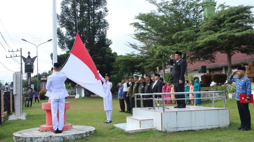 Upacara Peringatan Hari Lahir Pancasila, Wabup Dairi Bacakan Pesan Kebangsaan Kepala BPIP