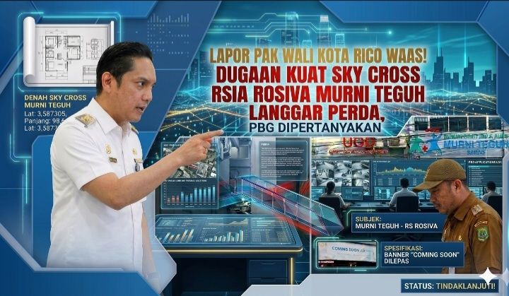 Lapor Pak Wali Kota Rico Waas! Dugaan Kuat Sky Cross RSIA Rosiva Murni Teguh Langgar Perda, PBG Dipertanyakan