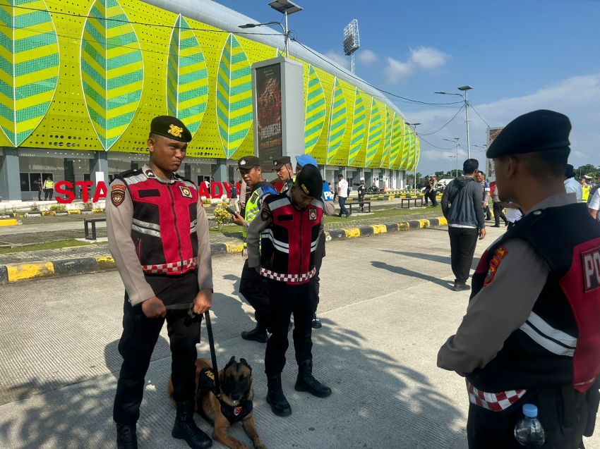 Poldasu Turunkan Unit Polsatwa K-9 PAM ASEAN U-19 Boys Championship 2026 di Deli Serdang