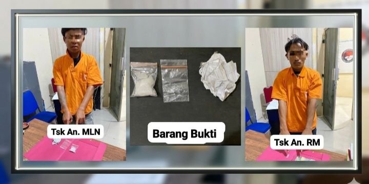 Satuan Reserse Narkoba Polres Batubara Amankan Dua Tersangka Kasus Narkoba