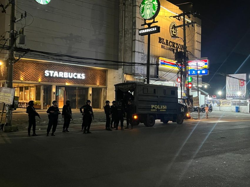 Brimob Poldasu Bubarkan Aksi Balap Liar di Jalan Iskandar Muda Medan