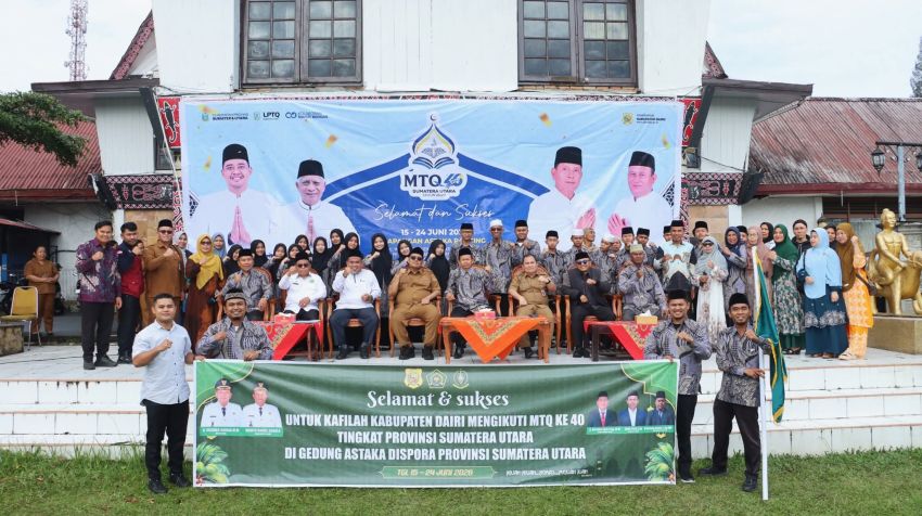 Keberangkatan Kafilah Kabupaten Dairi Menuju Gedung Astaka Dispora Medan mengikuti MTQ ke-40 Tingkat Provinsi Sumatera Utara