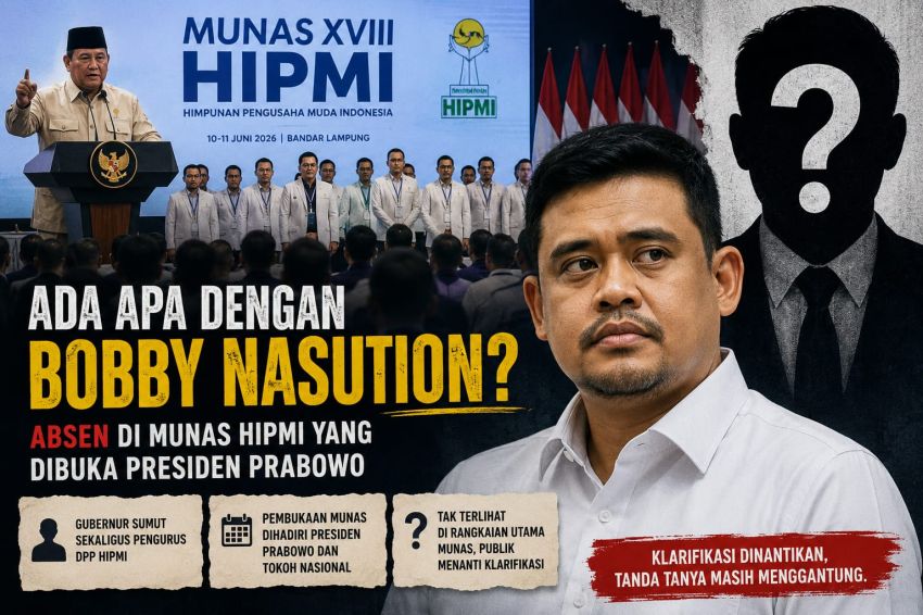 Tak Hadiri Munas XVIII HIPMI, Apakah Bobby Nasution Menghindar Bertemu Presiden Prabowo?