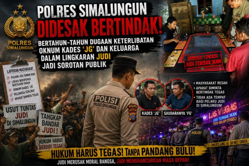 POLRES SIMALUNGUN DIDESAK BERTINDAK! Bertahun-Tahun Dugaan Keterlibatan Oknum Kades JG dan Keluarga dalam Lingkaran Judi Jadi Sorotan Publik