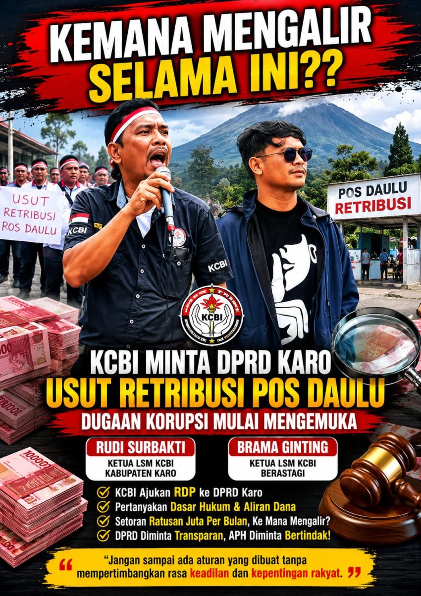 Kemana Mengalir Selama Ini?? KCBI Minta DPRD Karo Usut Retribusi Pos Daulu, Dugaan Korupsi Mulai Mengemuka