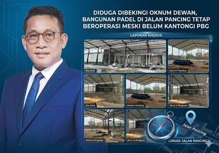 Diduga Dibekingi Oknum Dewan, Bangunan Padel di Jalan Pancing Tetap Beroperasi Meski Belum Kantongi PBG