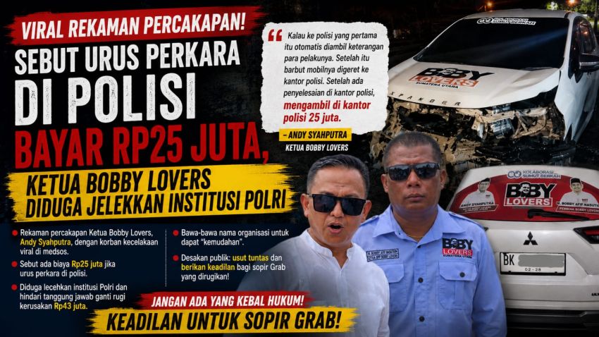 Sebut Urus Perkara di Polisi Bayar Rp25 Juta, Ketua Bobby Lovers Diduga Cemarkan Nama Baik Polri