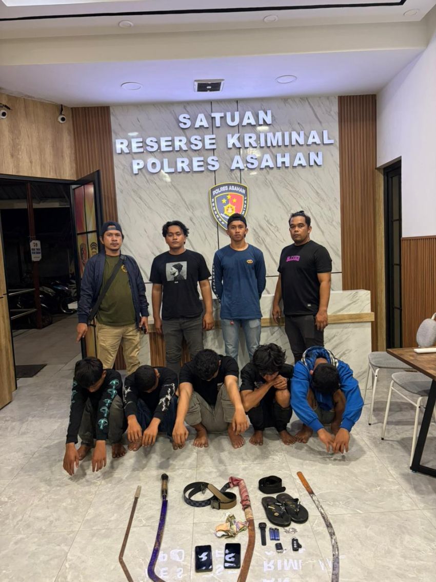 Timsus Geng Motor Polres Asahan Tangkap Remaja Tawuran Melalui Laporan 110