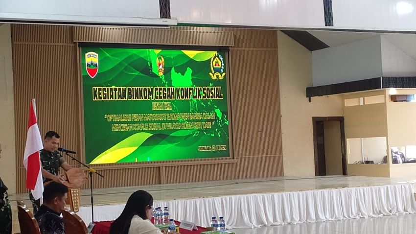 Penyuluhan BINKOM, Mencegah Konflik Sosial di Wilayah Kodim 0206/Dairi