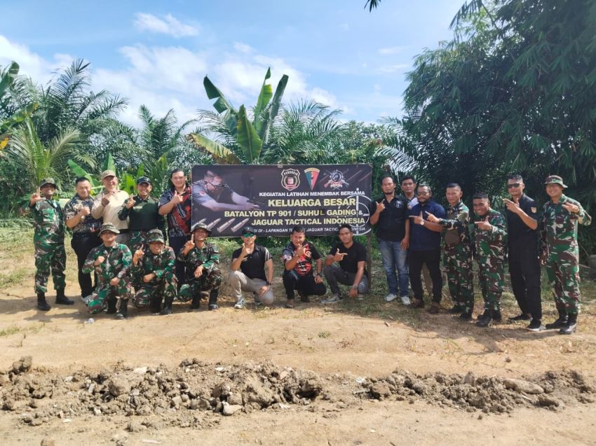 Pererat Silahturahmi, JAGUAR TACTICAL INDONESIA (PERBAKIN SIMALUNGUN) Latihan Menembak Bersama Jajaran Perwira Brigif TP 36/HM dan Batalyon TP 901/SG
