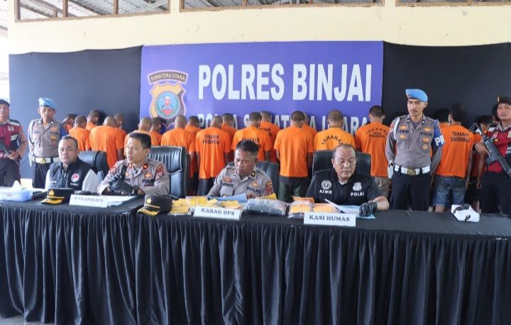Polres Binjai Tegaskan Komitmen Perangi Narkoba, Operasi Antik Toba 2026 Ungkap 23 Kasus dan 28 Tersangka